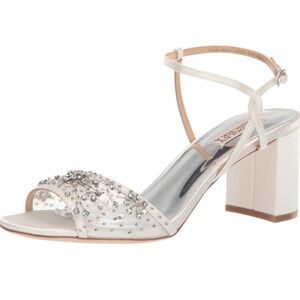 Badgley Mischka Women's Blaine Block Heel Sandal Heeled Size 7 New In Box